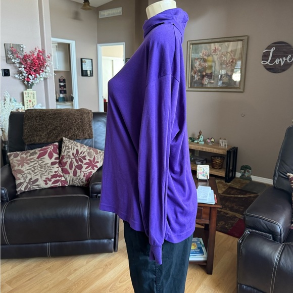 JP Collection purple long sleeve turtleneck-size XXL - Picture 7 of 9